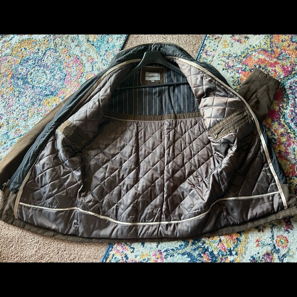 XL Walnut colored Johnston & Murphy Autumn/Winter Jacket w/removable collar. - Picture 7 of 15